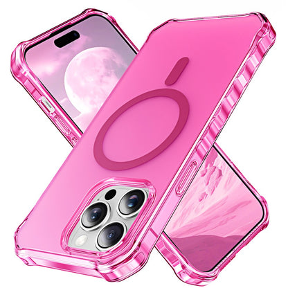 For iPhone 14 Pro Case Compatible with MagSafe Small Wavy Edge PC + TPU Phone Cover