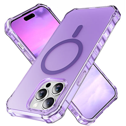 For iPhone 14 Pro Case Compatible with MagSafe Small Wavy Edge PC + TPU Phone Cover