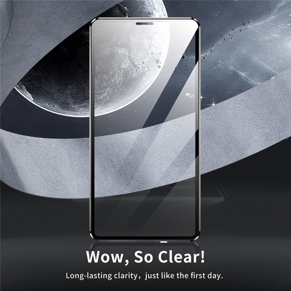 For Samsung Galaxy S25 Ultra Case Double Sides Tempered Glass + Metal Magnetic Phone Cover with Buckle