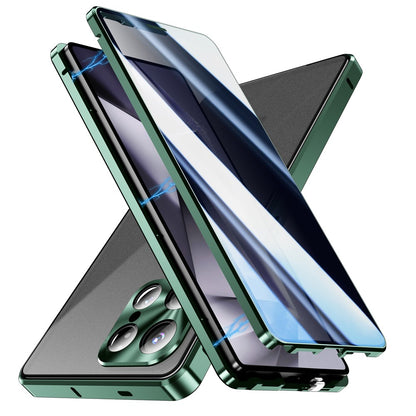 For Samsung Galaxy S25 Ultra Case Anti-Spy Tempered Glass Film Magnetic Frame Phone Cover