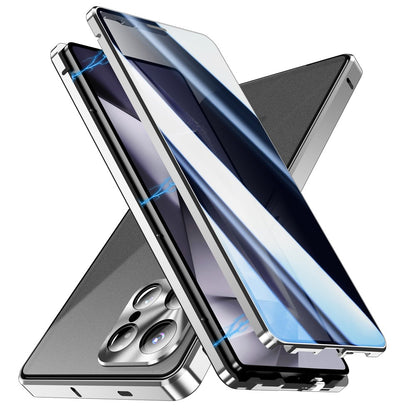 For Samsung Galaxy S25 Ultra Case Anti-Spy Tempered Glass Film Magnetic Frame Phone Cover