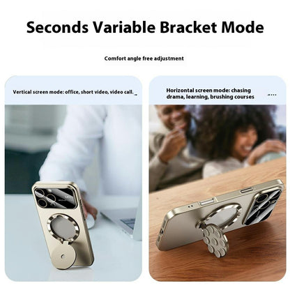 For iPhone 14 Pro Case Compatible with MagSafe Suction Cup Kickstand PC Phone Cover