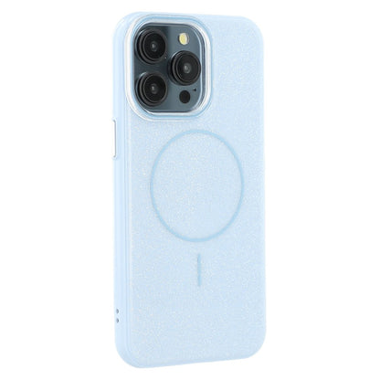 For iPhone 15 Pro Case Compatible with MagSafe Glitter Design IMD TPU + PC Phone Back Cover
