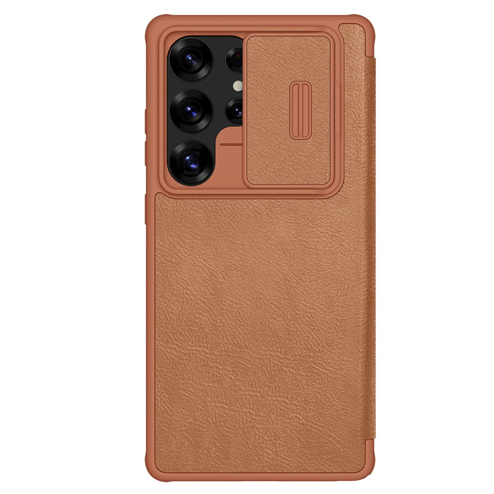 NILLKIN Qin Pro Series for Samsung Galaxy S25 Ultra Case with Card Slots Leather Phone Cover