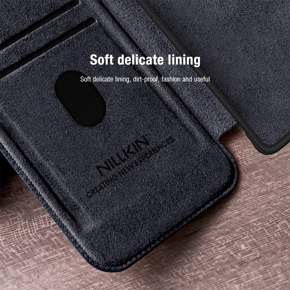 NILLKIN Qin Pro Series for Samsung Galaxy S25 Ultra Case with Card Slots Leather Phone Cover