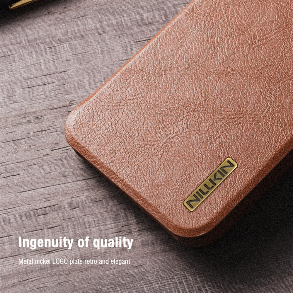 NILLKIN Qin Pro Series for Samsung Galaxy S25 Ultra Case with Card Slots Leather Phone Cover