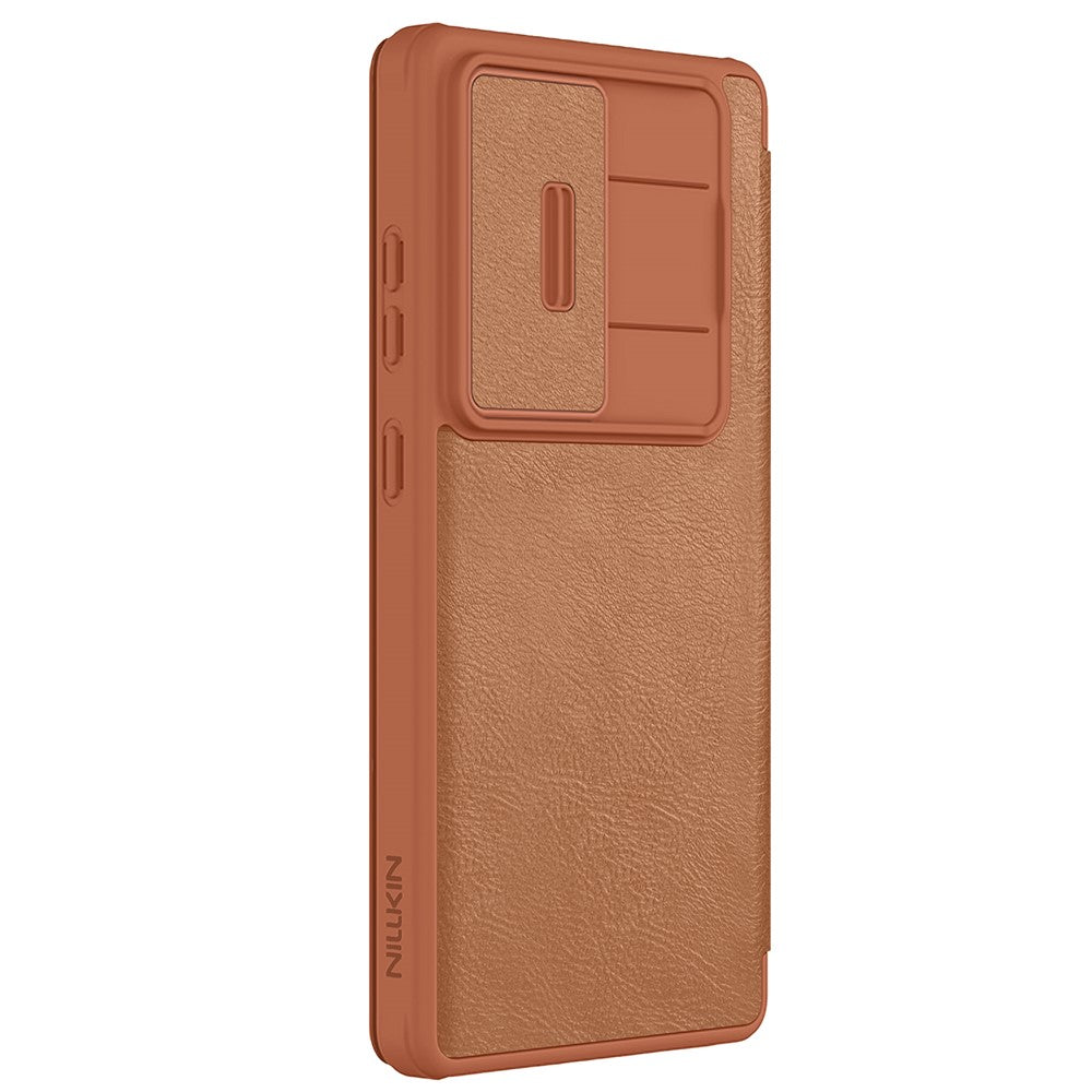 NILLKIN Qin Pro Series for Samsung Galaxy S25 Ultra Case with Card Slots Leather Phone Cover