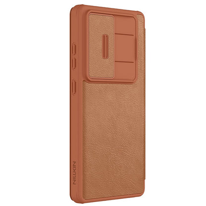 NILLKIN Qin Pro Series for Samsung Galaxy S25 Ultra Case with Card Slots Leather Phone Cover