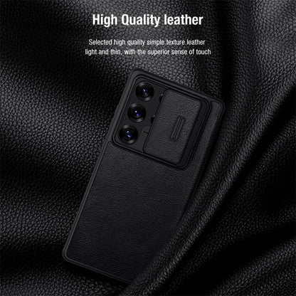 NILLKIN Qin Pro Series for Samsung Galaxy S25 Ultra Case with Card Slots Leather Phone Cover