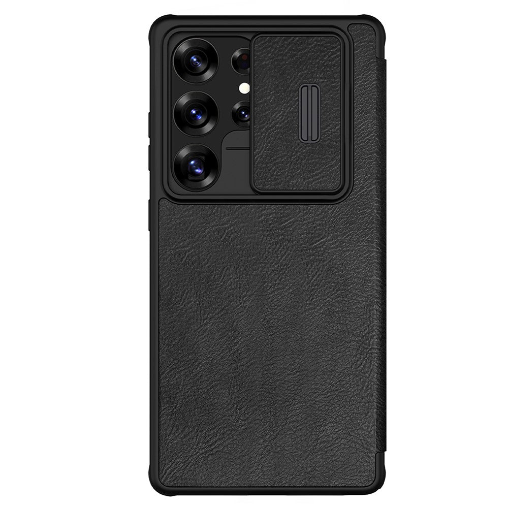 NILLKIN Qin Pro Series for Samsung Galaxy S25 Ultra Case with Card Slots Leather Phone Cover