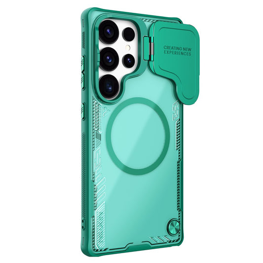 NILLKIN Iceblade CamProp For Samsung Galaxy S25 Ultra Magnetic Case Lens Cover Kickstand PC + TPU Phone Cover