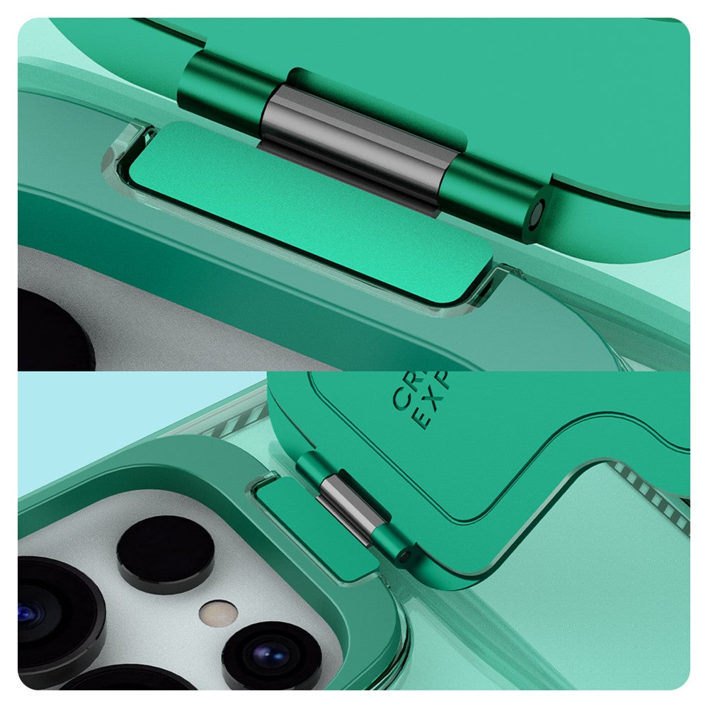 NILLKIN Iceblade CamProp For Samsung Galaxy S25 Ultra Magnetic Case Lens Cover Kickstand PC + TPU Phone Cover