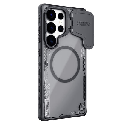 NILLKIN Iceblade CamProp For Samsung Galaxy S25 Ultra Magnetic Case Lens Cover Kickstand PC + TPU Phone Cover