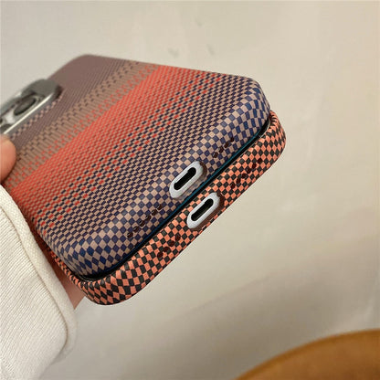 For iPhone 14 Pro Case Compatible with MagSafe PC Phone Back Cover Metal Lens Frame Kickstand