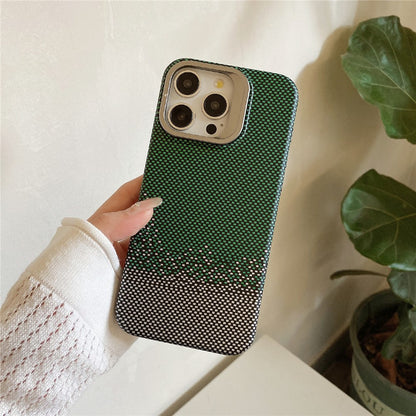 For iPhone 14 Pro Case Compatible with MagSafe PC Phone Back Cover Metal Lens Frame Kickstand