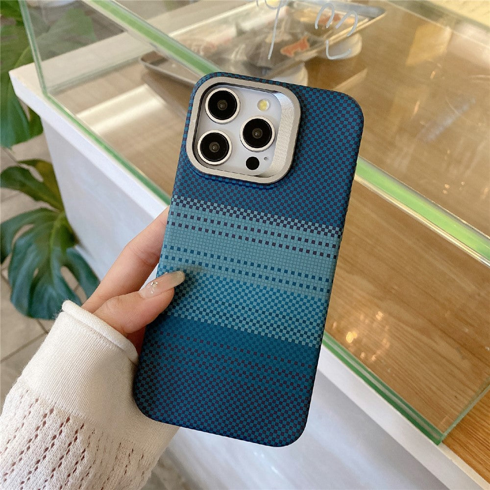 For iPhone 14 Pro Case Compatible with MagSafe PC Phone Back Cover Metal Lens Frame Kickstand