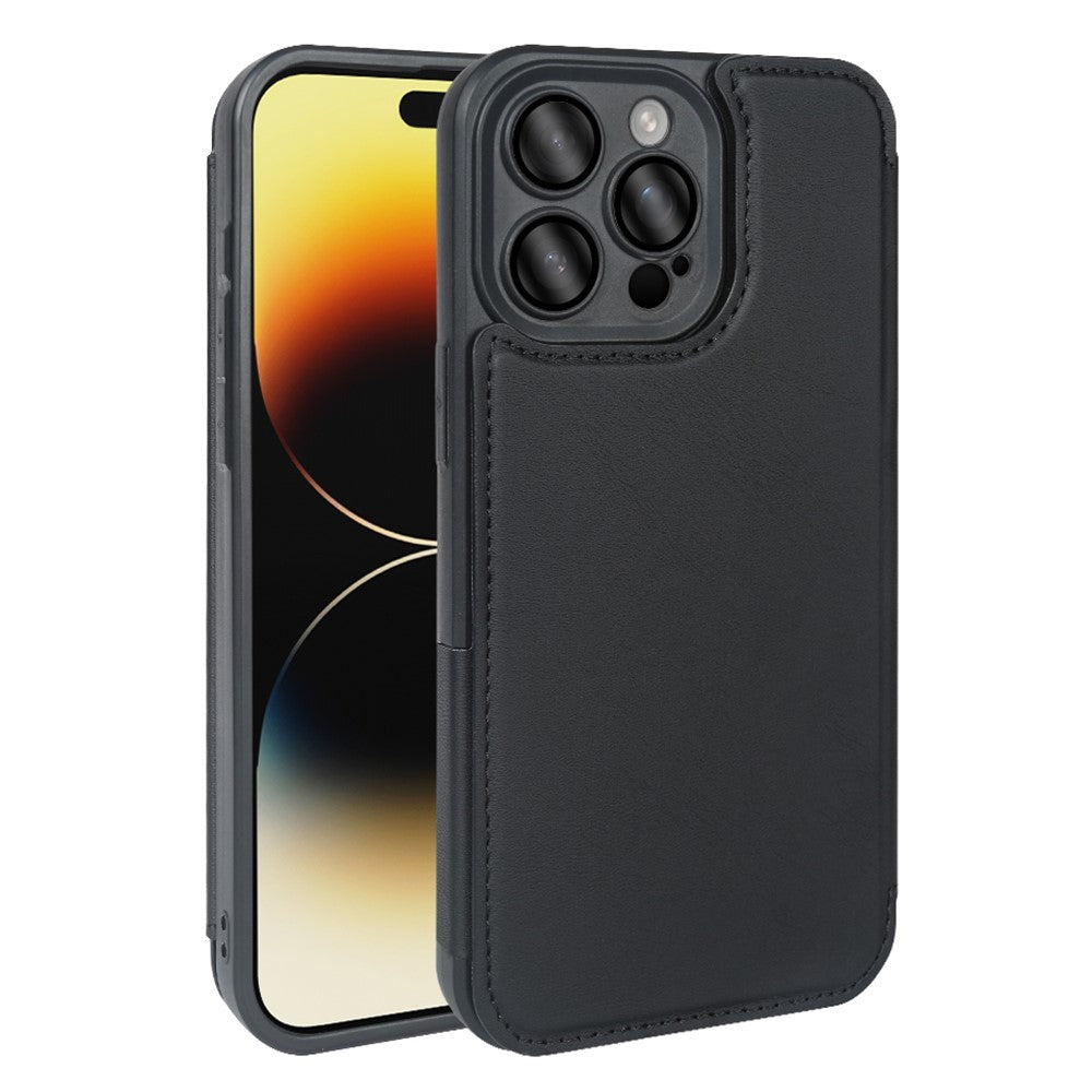 For iPhone 14 Pro Magnetic Case RCS Eco Friendly Flip Phone Cover with Kickstand RFID Blocking