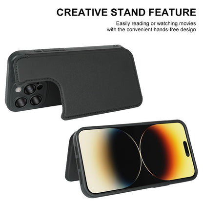 For iPhone 14 Pro Magnetic Case RCS Eco Friendly Flip Phone Cover with Kickstand RFID Blocking