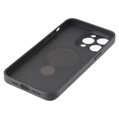 For iPhone 14 Pro Case Compatible with MagSafe Kickstand TPU + PC Phone Cover Carbon Fiber Texture