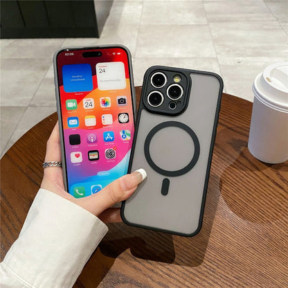 For iPhone 14 Pro Case Compatible with MagSafe TPU + PC Skin Touch Matte Phone Cover