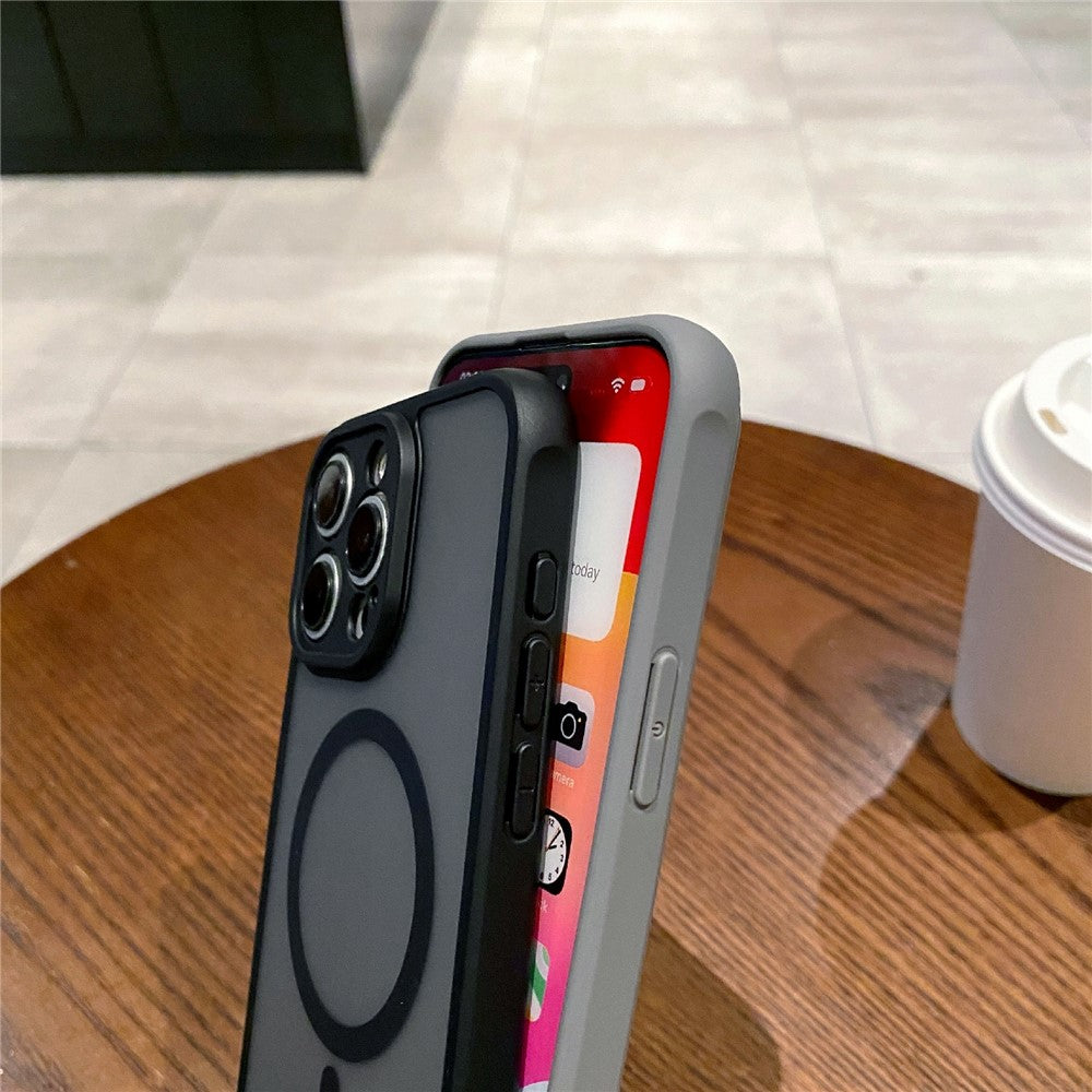 For iPhone 14 Pro Case Compatible with MagSafe TPU + PC Skin Touch Matte Phone Cover