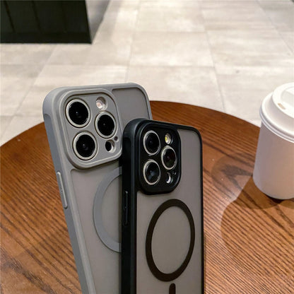 For iPhone 14 Pro Case Compatible with MagSafe TPU + PC Skin Touch Matte Phone Cover