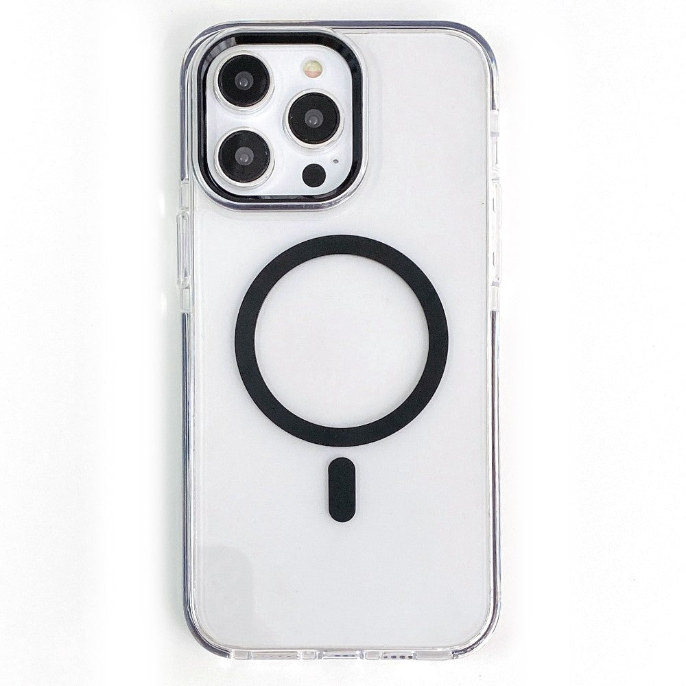 For iPhone 14 Pro Crystal Clear Case Compatible with MagSafe TPU + PC Phone Back Cover