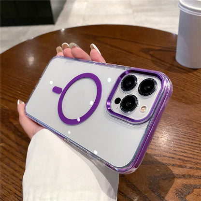 For iPhone 14 Pro Crystal Clear Case Compatible with MagSafe TPU + PC Phone Back Cover