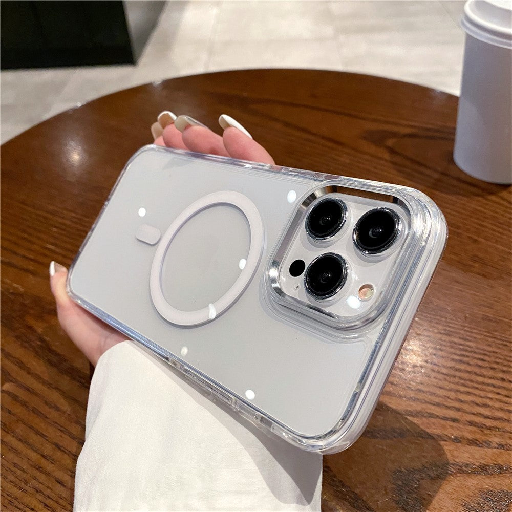 For iPhone 14 Pro Crystal Clear Case Compatible with MagSafe TPU + PC Phone Back Cover
