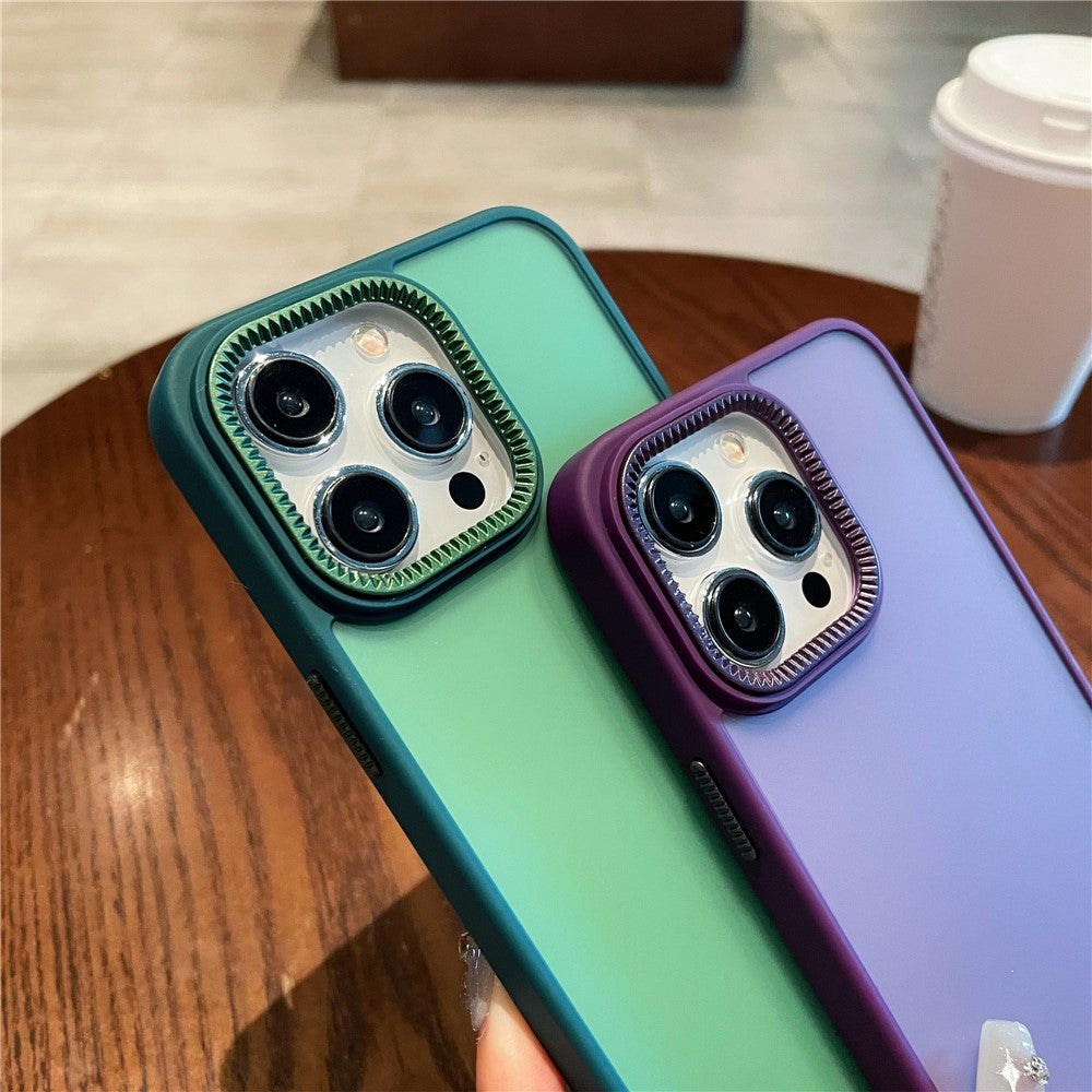 For iPhone 14 Pro Case Gear Inspired Design PC + TPU Skin Touch Phone Cover