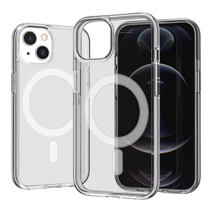 For iPhone 14 Magnetic Case Compatible with MagSafe PC + TPU Clear Phone Cover