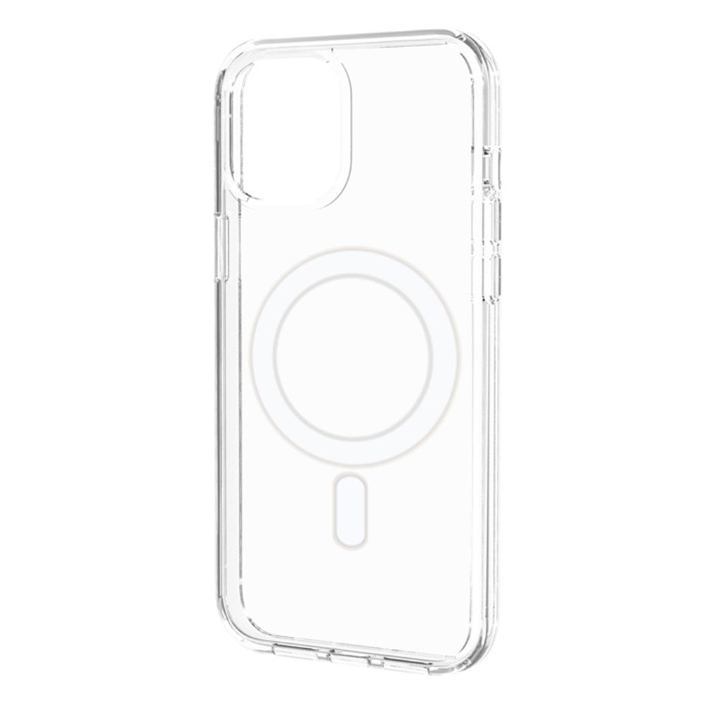 For iPhone 14 Magnetic Case Compatible with MagSafe PC + TPU Clear Phone Cover