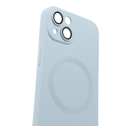 For iPhone 15 Case Compatible with MagSafe Liquid Silicone Phone Cover with Tempered Glass Lens Protector