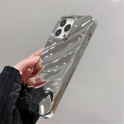 For iPhone 14 Pro Case Wave Texture TPU Shockproof Phone Cover