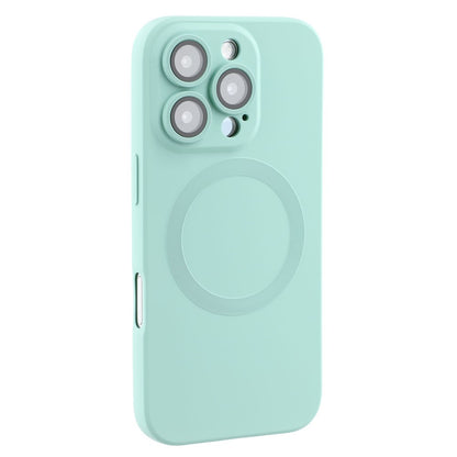 For iPhone 16 Pro Max Case Compatible with MagSafe Liquid Silicone Phone Cover with Tempered Glass Lens Protector