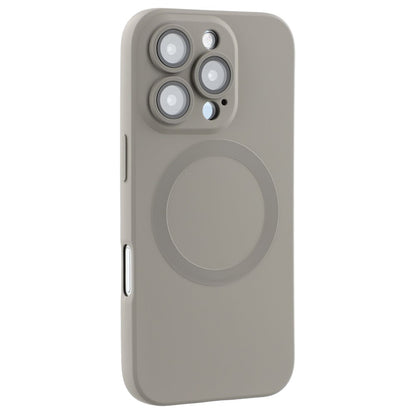 For iPhone 16 Pro Max Case Compatible with MagSafe Liquid Silicone Phone Cover with Tempered Glass Lens Protector