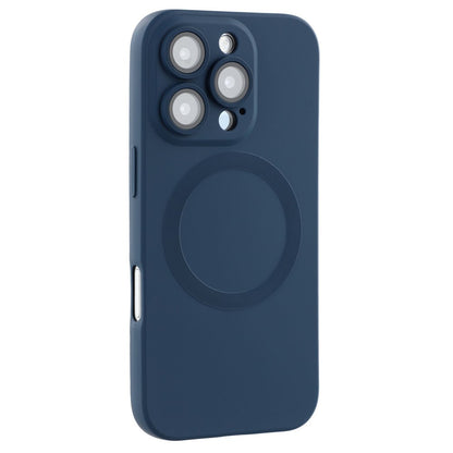 For iPhone 16 Pro Case Compatible with MagSafe Liquid Silicone Phone Cover with Tempered Glass Lens Protector