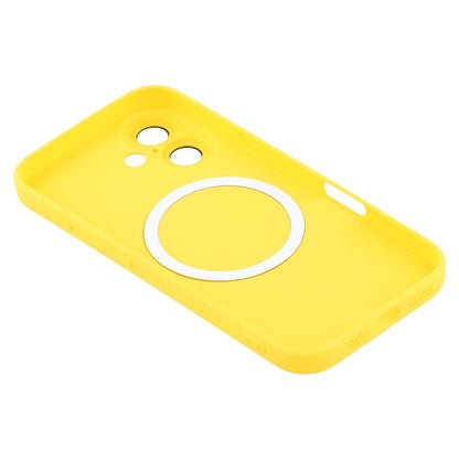 For iPhone 16 Case Compatible with MagSafe Liquid Silicone Phone Cover with Tempered Glass Lens Protector