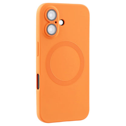 For iPhone 16 Case Compatible with MagSafe Liquid Silicone Phone Cover with Tempered Glass Lens Protector