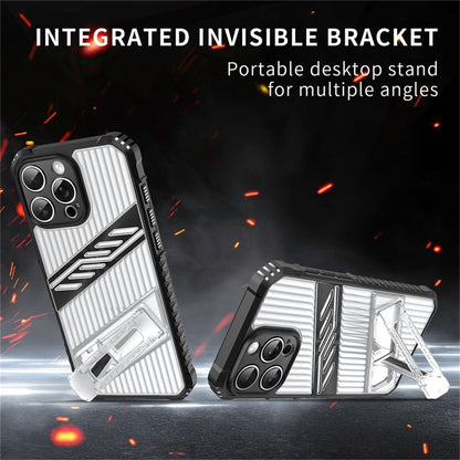 For iPhone 14 Pro Case Folding Kickstand PC + TPU Anti Drop Phone Cover