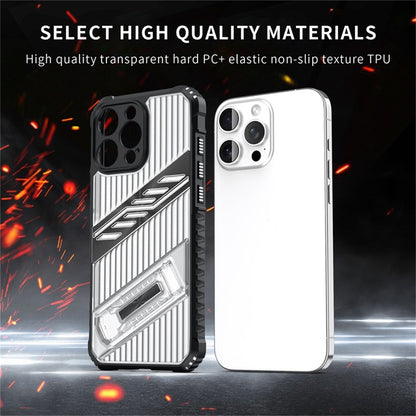 For iPhone 14 Pro Case Folding Kickstand PC + TPU Anti Drop Phone Cover
