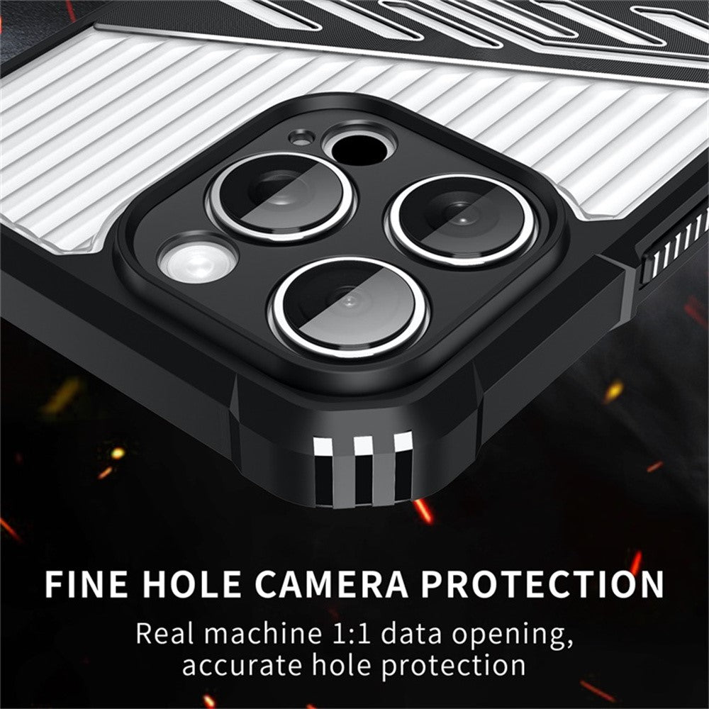 For iPhone 14 Pro Case Folding Kickstand PC + TPU Anti Drop Phone Cover