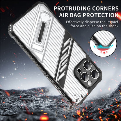 For iPhone 14 Pro Case Folding Kickstand PC + TPU Anti Drop Phone Cover