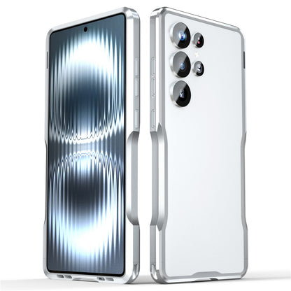 LUPHIE For Samsung Galaxy S25 Ultra Case Metal Bumper Frame Shockproof Phone Cover