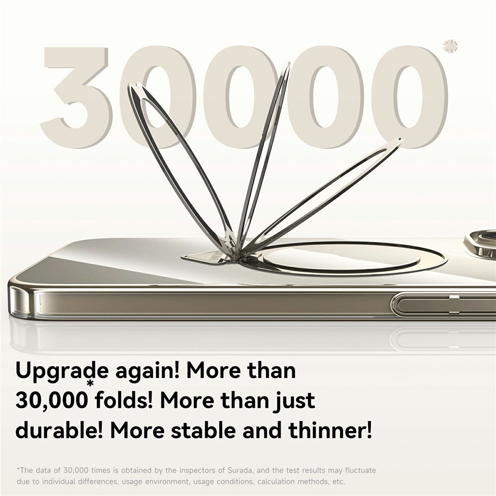 SULADA For iPhone 15 Pro Max Case Compatible with MagSafe Kickstand Clear PC Phone Cover