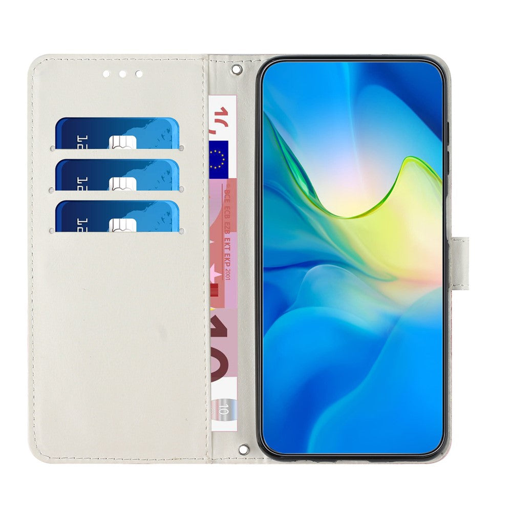 For iPhone 17e / 16e Stand Case Marble Pattern PU Leather Wallet Phone Cover