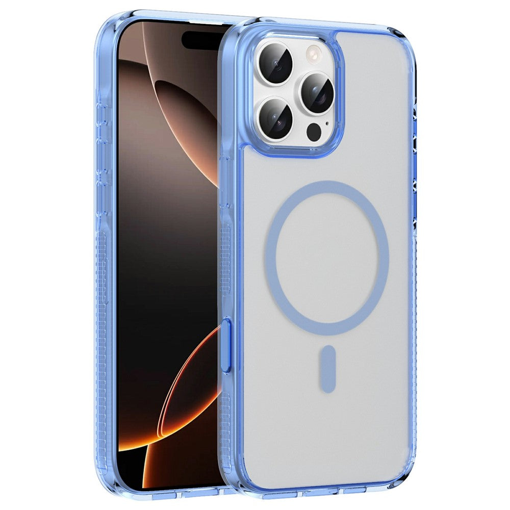 For iPhone 16 Pro Max Case with Camera Touch Control Button PC + TPU Phone Cover Compatible with MagSafe