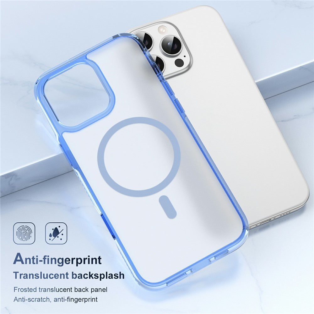 For iPhone 16 Pro Max Case with Camera Touch Control Button PC + TPU Phone Cover Compatible with MagSafe