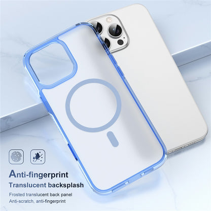 For iPhone 16 Pro Max Case with Camera Touch Control Button PC + TPU Phone Cover Compatible with MagSafe