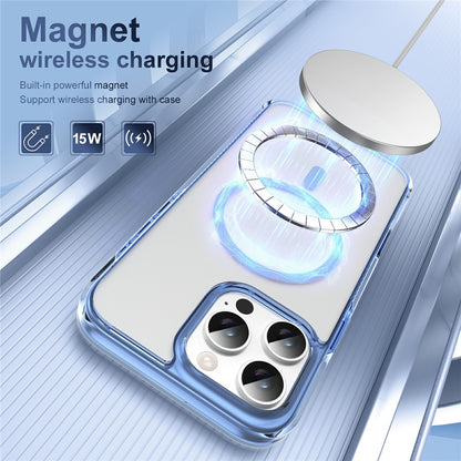 For iPhone 16 Pro Max Case with Camera Touch Control Button PC + TPU Phone Cover Compatible with MagSafe